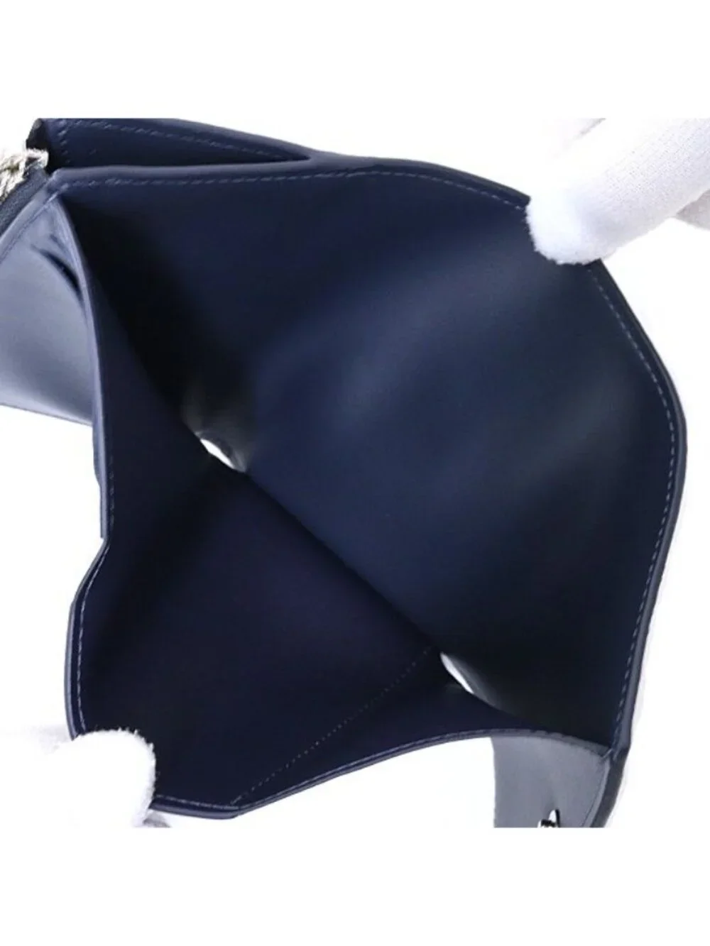 Louis Vuitton Victor Wallet Trifold Monogram Shadow Navy Blue